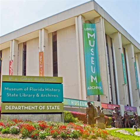 Museum of florida history - The Florida Museum of Natural History is empowered to accept, preserve, maintain, or dispose of these specimens and materials in a manner which makes each collection and its accompanying data available for research and use by the staff of the museum and by cooperating institutions, departments, agencies, and qualified …